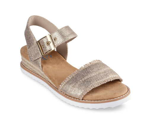 BOBS from Skechers Desert Kiss Gold Crush Wedge Sandal